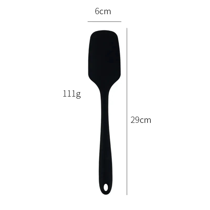 Chef Spatulas Black Black Spatula Measurements Handle Spatula