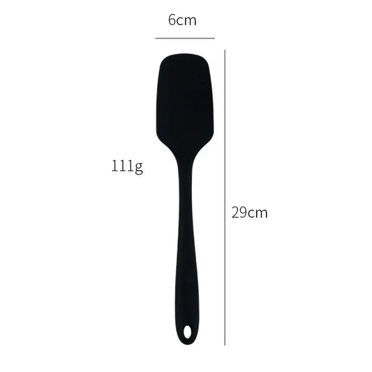 Chef Spatulas Black Black Spatula Measurements Handle Spatula