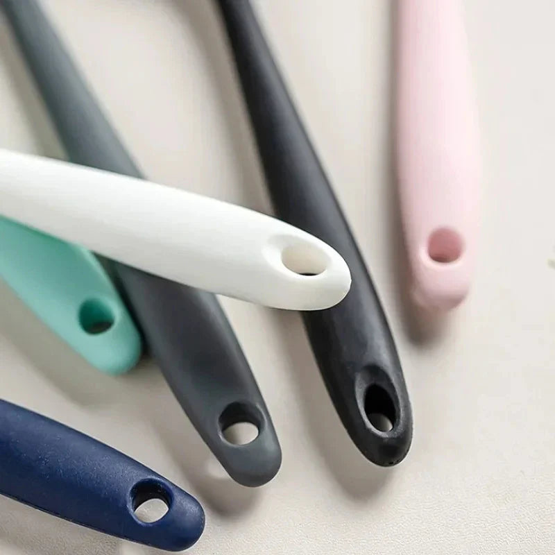 Chef Spatulas Cyan Group Of Four Different Colored Toothbrushes Spatula