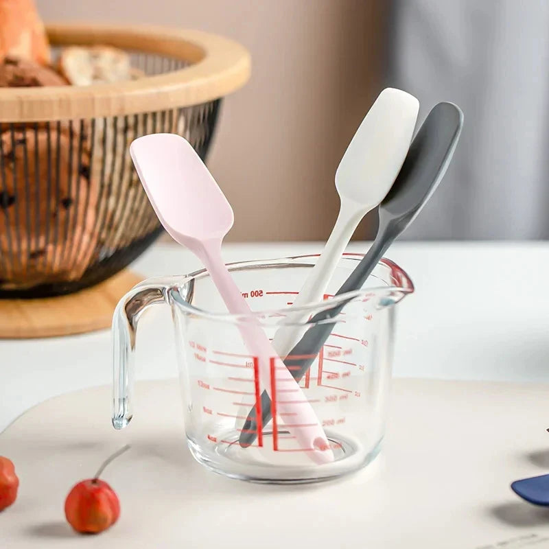 Chef Spatulas Red Measuring Cup Two Spoons Spoon Spatula