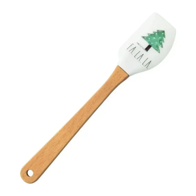 Tree Silicone With Wood Handle Chef Spatulas