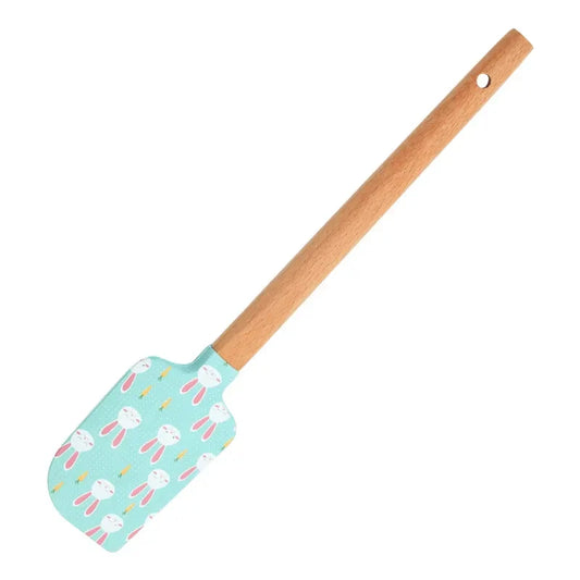 Cyan Rabbit  Silicone Spatula Wooden Handle chef spatulas