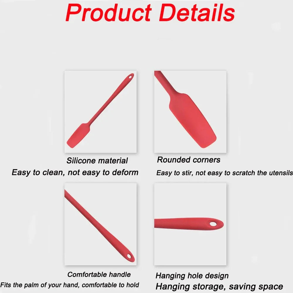 Red Silicone Spatula chef spatulas