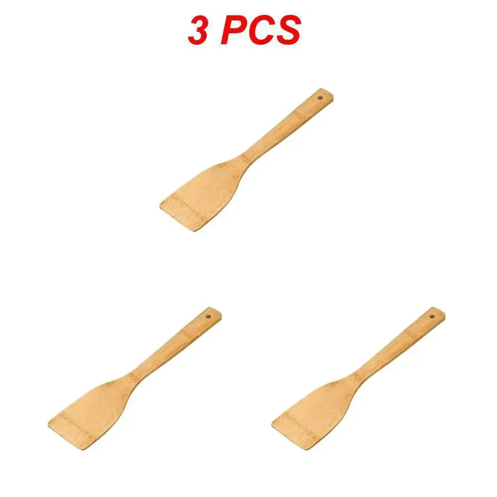Three Wooden Spatula chef spatulas
