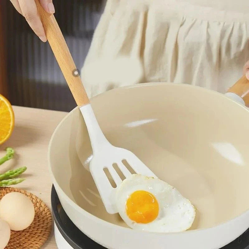 White Silicone chef spatulas